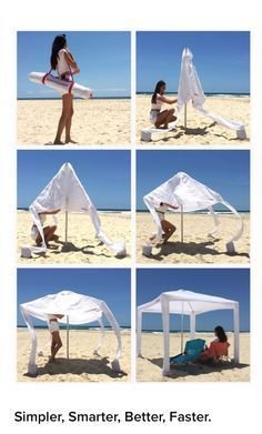 armado de carpa para playa